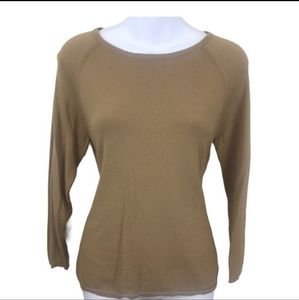 Cable and Gage viscose and nylon knit sweater